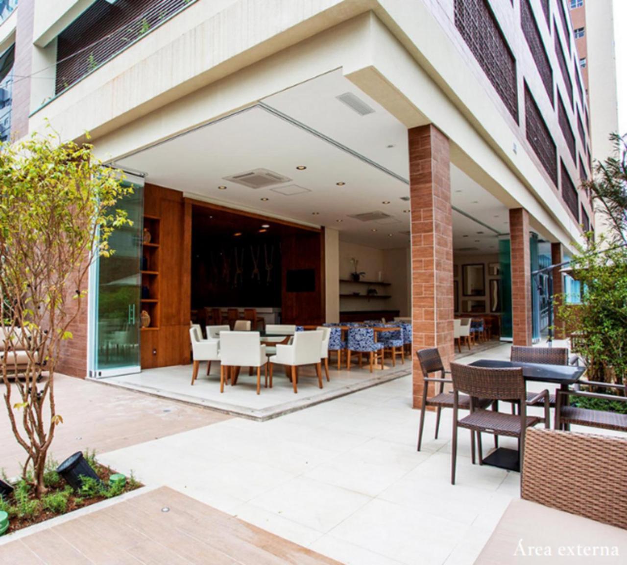 Apto Top Com Vista Pro Mar Em Condominio Completo Em Frente A Praia! Santos  Ngoại thất bức ảnh