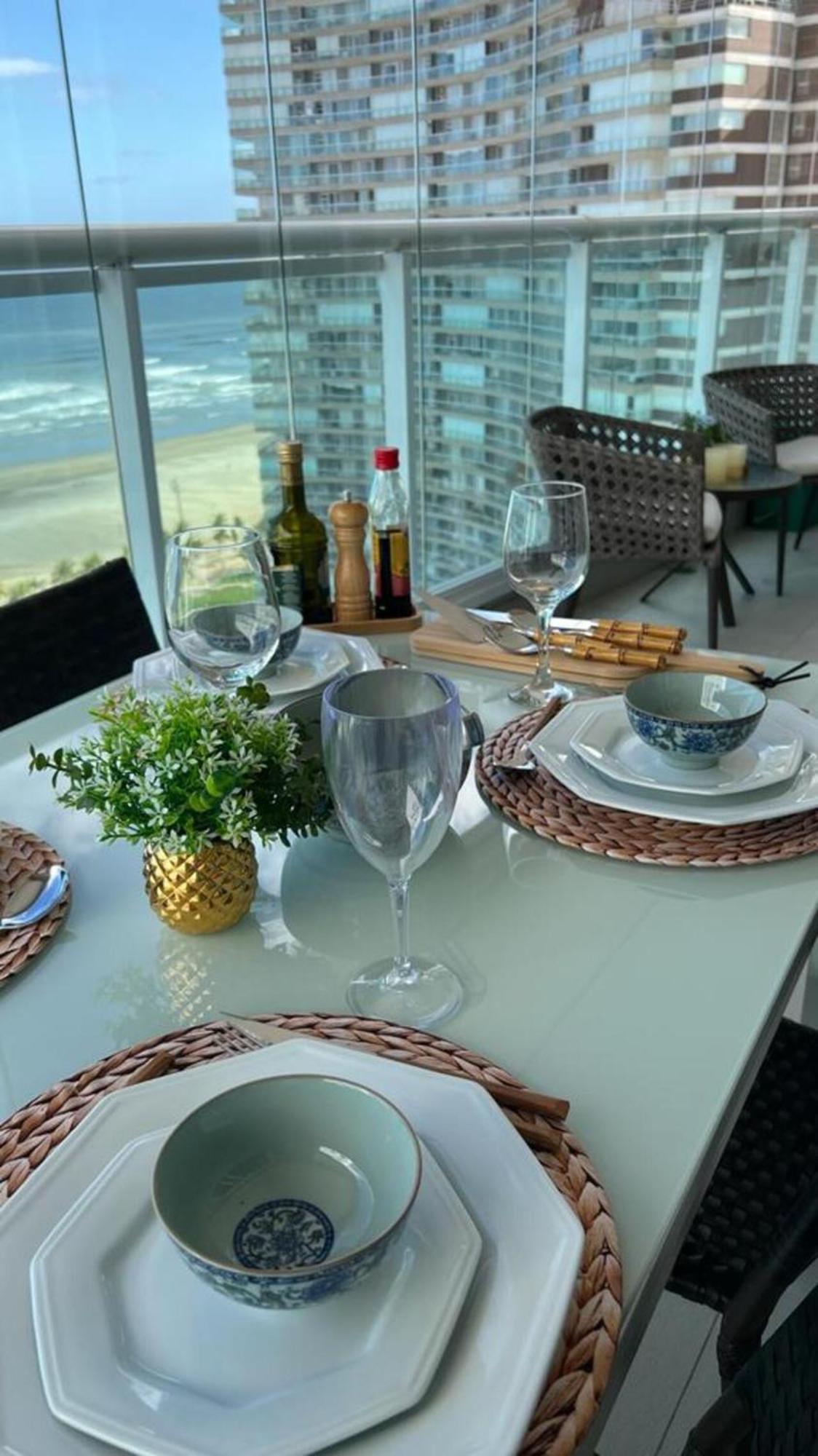 Apto Top Com Vista Pro Mar Em Condominio Completo Em Frente A Praia! Santos  Ngoại thất bức ảnh